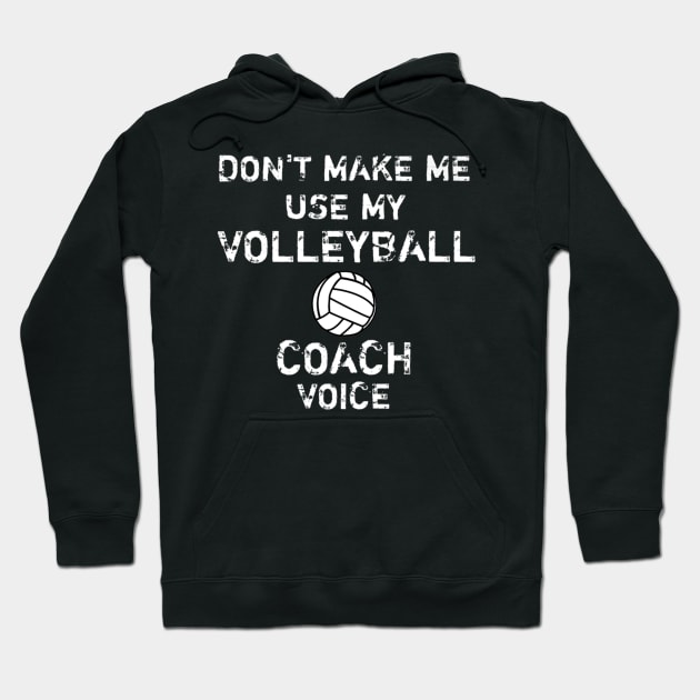 Volleyball Volleyball Coach Voice Net Knee Pad Coach Hoodie by Rutha CostumeFashionModel